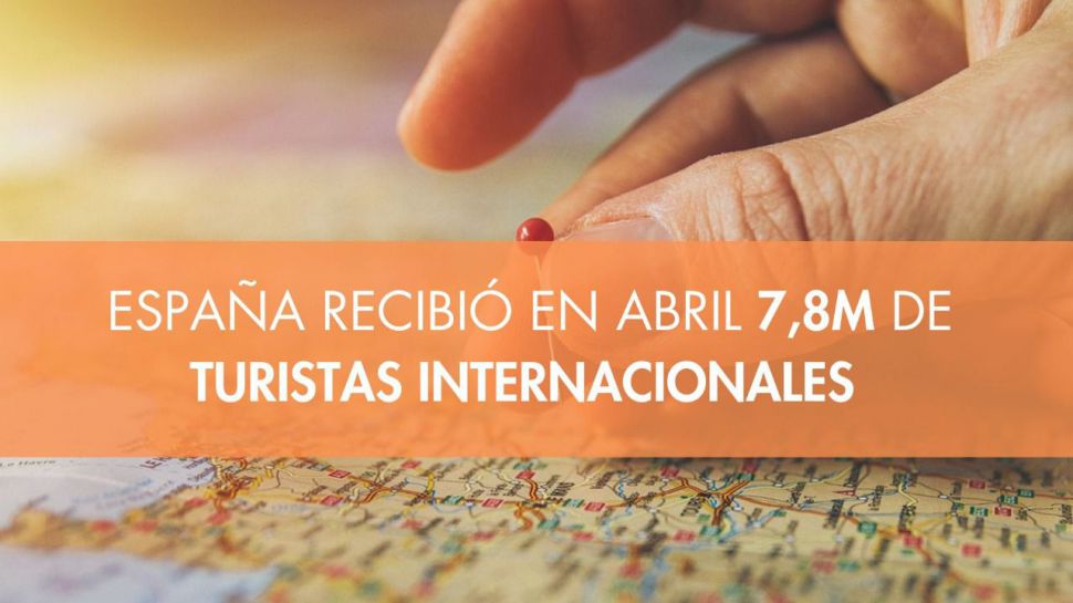 Un 8,3% más: La llegada de turistas a España supera los 7,8 millones en este mes de abril