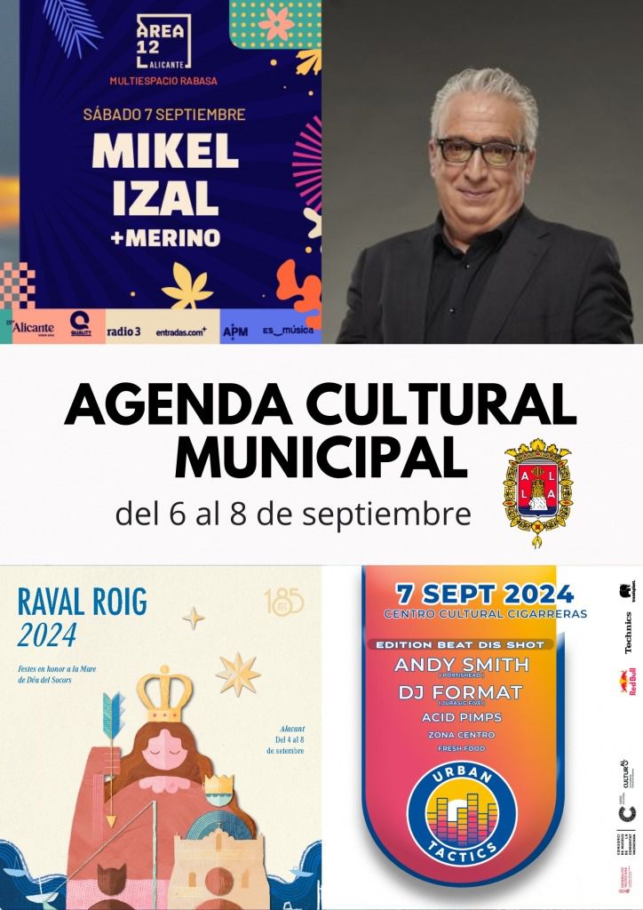 Agenda de cultura y ocio de Alicante del 6 al 8 de septiembre