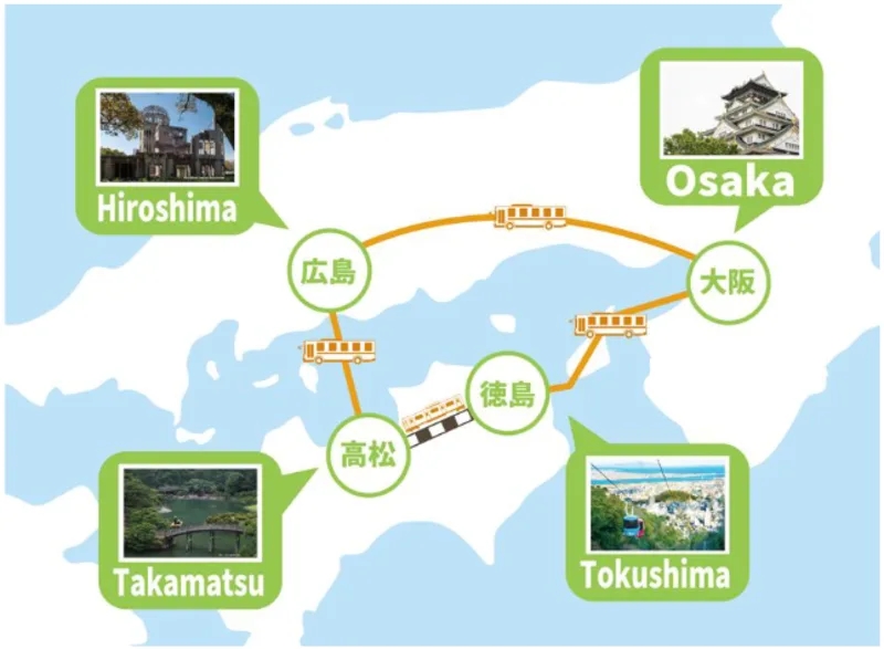 Lanzan el 'SETOUCHI ROUND PASS' para turistas en Japón a partir de 2025